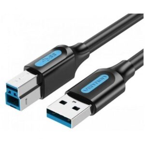 Cable USB 3.0 Vention COOBH/ USB Tipo-B Macho - USB Macho/ 5Gbps/ 2m/ Negro - Imagen 1