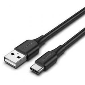 Cable USB 2.0 Tipo-C Vention CTHBI/ USB Tipo-C Macho - USB Macho/ Hasta 60W/ 480Mbps/ 3m/ Negro - Imagen 1