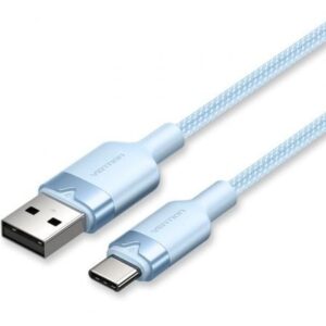 Cable USB 2.0 Tipo-C Vention CTNLH/ USB Tipo-C Macho - USB Macho/ Hasta 60W/ 480Mbps/ 2m/ Azul - Imagen 1