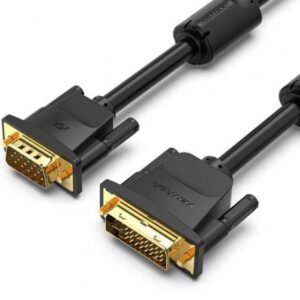 Cable Conversor Vention EACBF/ DVI Macho - VGA Macho/ 1m/ Negro - Imagen 1