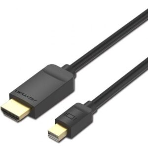Cable Conversor Vention HABBG/ Mini DisplayPort Macho - HDMI Macho/ 1.5m/ Negro - Imagen 1