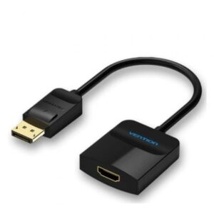 Conversor Vention HBGBB/ DisplayPort Macho - HDMI Hembra/ 15cm/ Negro - Imagen 1