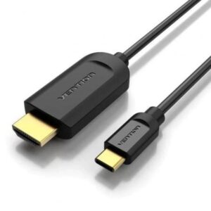 Cable Conversor HDMI 1.4 4K Vention CGUBI/ USB Tipo-C Macho - HDMI Macho/ 3m/ Negro - Imagen 1