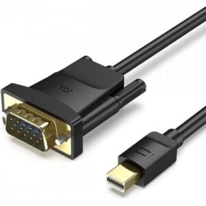 Cable Conversor Vention HFDBH/ Mini DisplayPort Macho - VGA Hembra/ 2m/ Negro - Imagen 1
