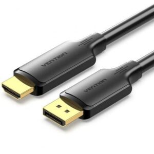 Cable Conversor Vention HFOBI/ DisplayPort Macho - HDMI Macho/ 3m/ Negro - Imagen 1