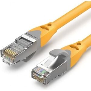 Cable de Red RJ45 SFTP Vention IBHYN Cat.6A/ 15m/ Amarillo - Imagen 1