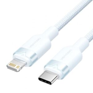 Cable USB Tipo-C Lightning Vention LALSF/ USB Tipo-C Macho - Lightning Macho/ 27W/ 480Mbps/ 1m/ Azul - Imagen 1