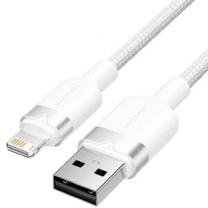 Cable USB Lightning Vention LANWH/ USB Macho - Lightning Macho/ 480Mbps/ 2m/ Blanco - Imagen 1