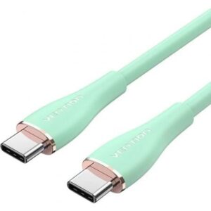 Cable USB 2.0 Tipo-C Vention TAWGG/ USB Tipo-C Macho - USB Tipo-C Macho/ Hasta 100W/ 480Mbps/ 1.5m/ Verde - Imagen 1