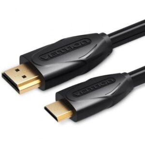 Cable HDMI Vention VAA-D02-B150/ HDMI Macho - Mini HDMI Macho/ 1.5m/ Negro - Imagen 1