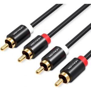 Cable Estéreo Vention VAB-R06-B300/ 2x RCA Macho - 2x RCA Macho/ 3m/ Negro - Imagen 1