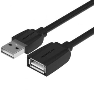 Cable Alargador USB 2.0 Vention VAS-A44-B050/ USB Macho - USB Hembra/ 50cm/ Negro - Imagen 1