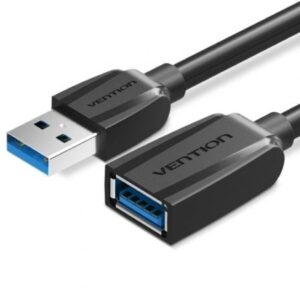 Cable Alargador USB 3.0 Vention VAS-A45-B050/ USB Macho - USB Hembra/ 5Gbps/ 50cm/ Negro - Imagen 1