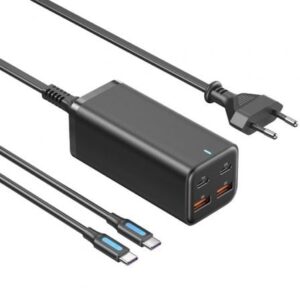 Cargador de Pared Vention FBSBG-EU/ 2xUSB Tipo-C + Cable USB Tipo-C/ 2xUSB/ 100W - Imagen 1