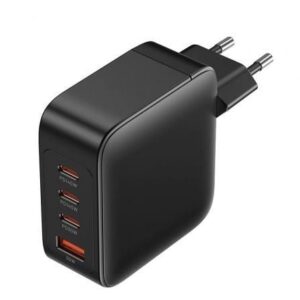 Cargador de Pared GaN Vention FEIB0-EU/ 3xUSB Tipo-C + Cable USB Tipo-C/ 1xUSB/ 140W - Imagen 1