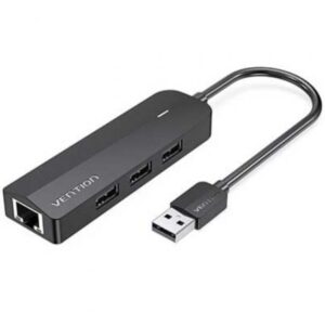 Docking USB 2.0 Vention CHPBB/ 3xUSB/ 1xMicro USB PD/ 1xRJ45/ Negro - Imagen 1