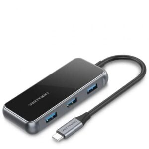 Docking USB Tipo-C Vention TFFHB/ 1xHDMI 4K/ 3xUSB/ 1xRJ45/ 1xUSB Tipo-C PD/ Gris - Imagen 1