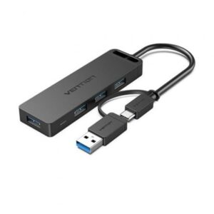 Hub USB 3.0 y Tipo-C Vention CHTBB/ 4xUSB/ USB Tipo-C PD - Imagen 1