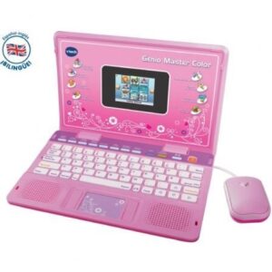 Portátil Infantil VTech Genio Máster Color Bilingüe/ Rosa