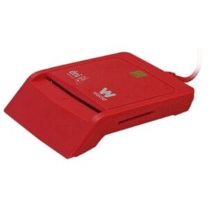 Lector de DNI y Tarjetas Woxter Combo PE26-148/ Rojo/ USB 2.0 - Imagen 1