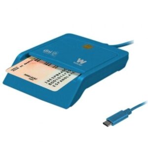 Lector de DNI y Tarjetas Woxter PE26-197/ Azul/ USB 2.0 - Imagen 1