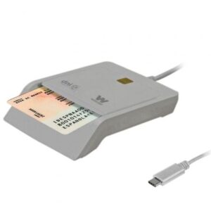 Lector de DNI y Tarjetas Woxter PE26-198/ Blanco/ USB 2.0 - Imagen 1